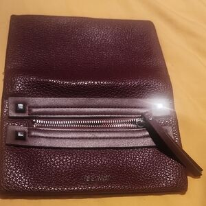 Nine West Dark Brown Leather Wallet